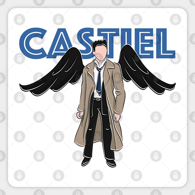 Castiel Magnet by fsketchr